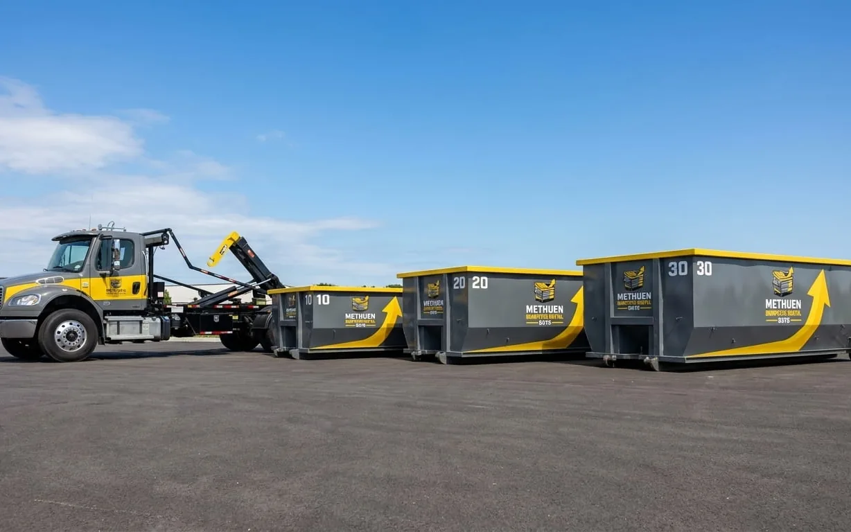 Dumpster rental in Lowell MA Roll-off dumpster rental serving Lowell, MA
