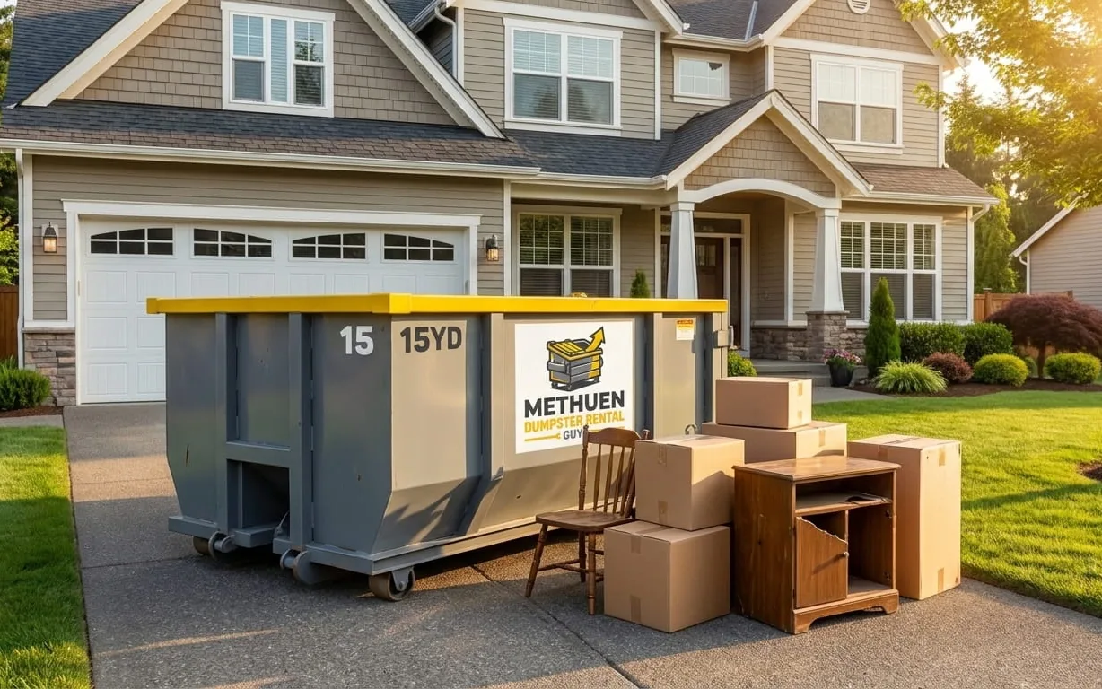 Dumpster rental in Methuen MA Roll-off dumpster rental serving Methuen, MA